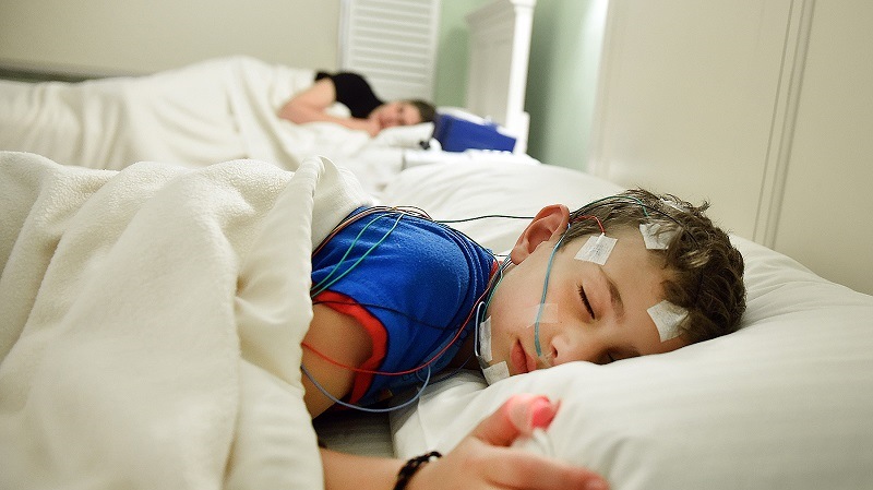 Sleep study at the Pediatric Sleep Disorders & Apnea Center