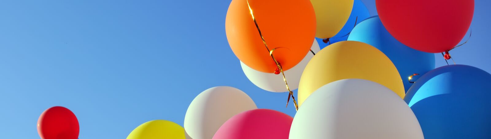 Multi-colored balloons