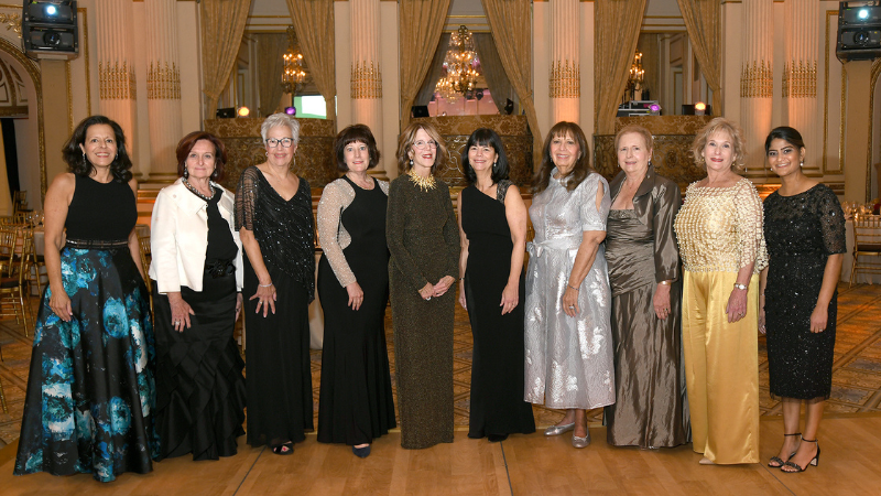 auxiliary team at the ball