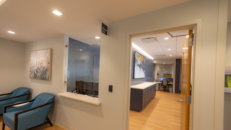 check out desk