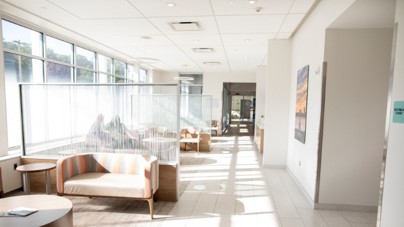 waiting area at valley medical group montvale office