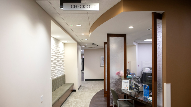 ridgewood cardiology office check out area