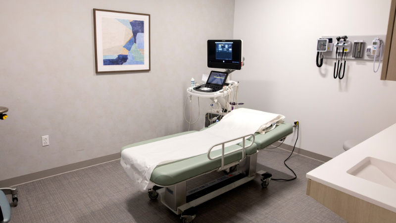 ekg exam room at valley cardiology office