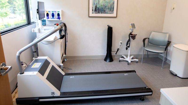 stress test room at valley cardiology office