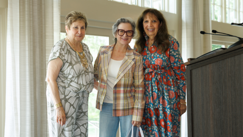 three women posing for a photo