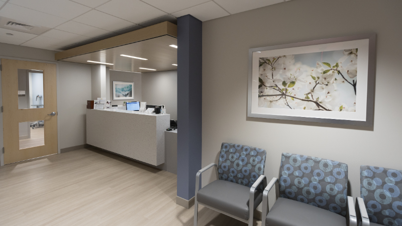 doctors office lobby area