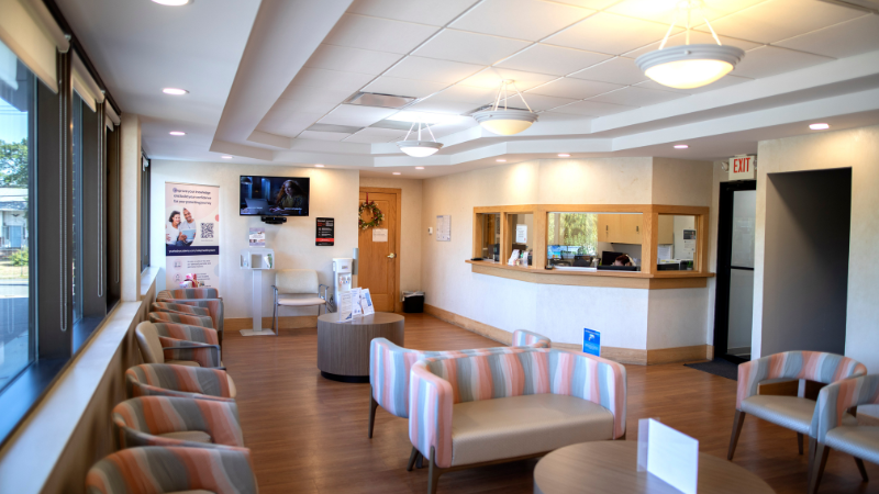 fairlawn obgyn office waiting room and front desk