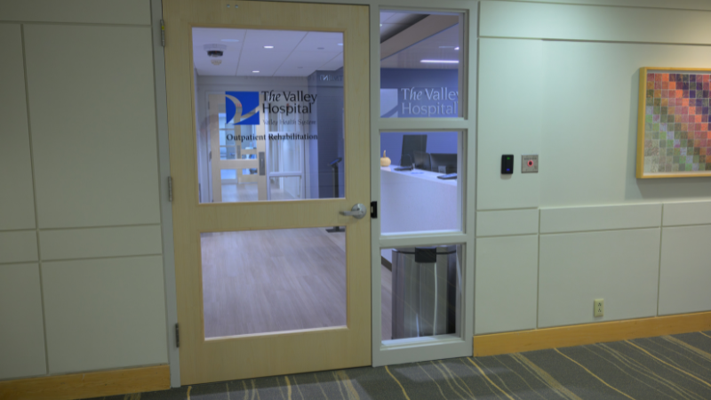 door to outpatient rehab office