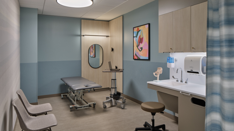 Montvale Outpatient Rehab patient exam room