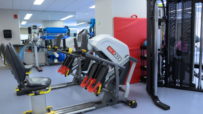 outpatient rehab gym area