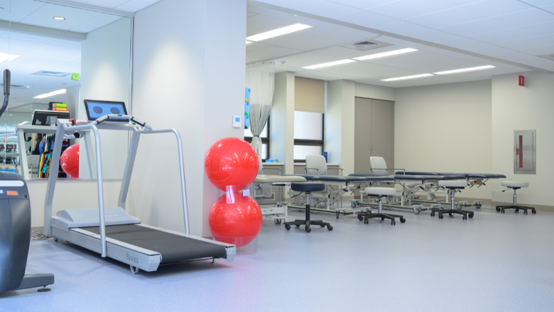 outpatient rehab gym area