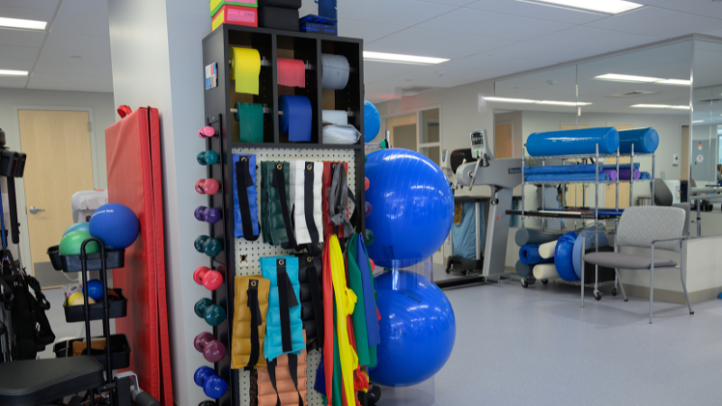outpatient rehab gym area