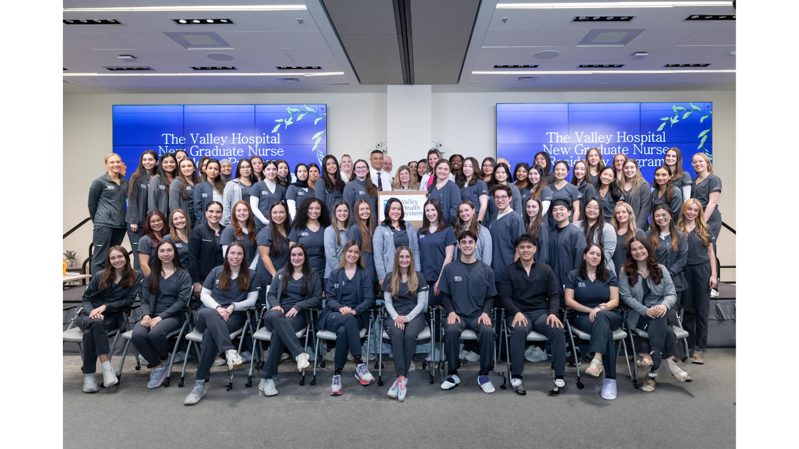 group photo of nurse residents