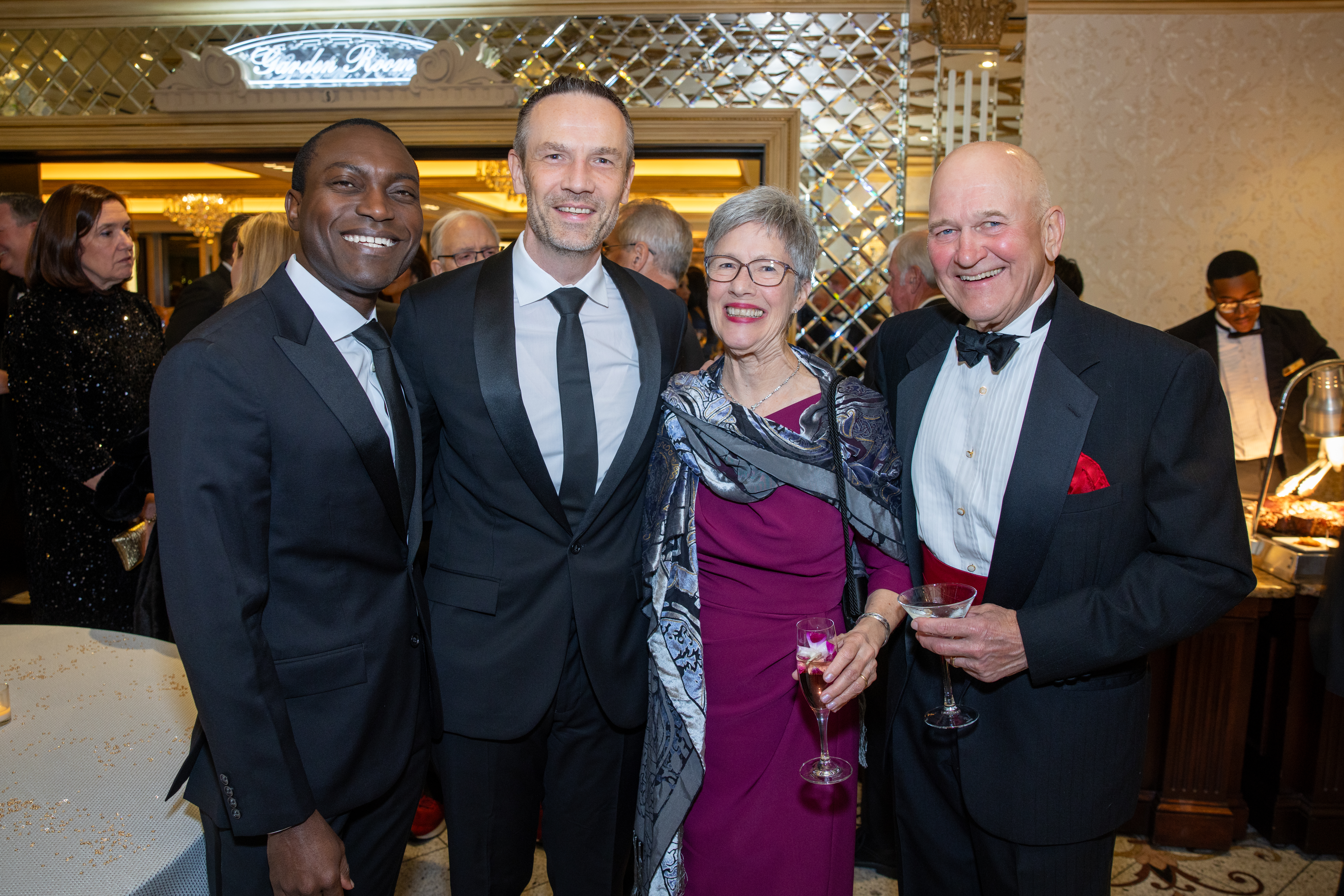 (L to R) I.D. Aruede, Chad DeYoung M.D., Carol Rakowski, Thomas Rakowski M.D.