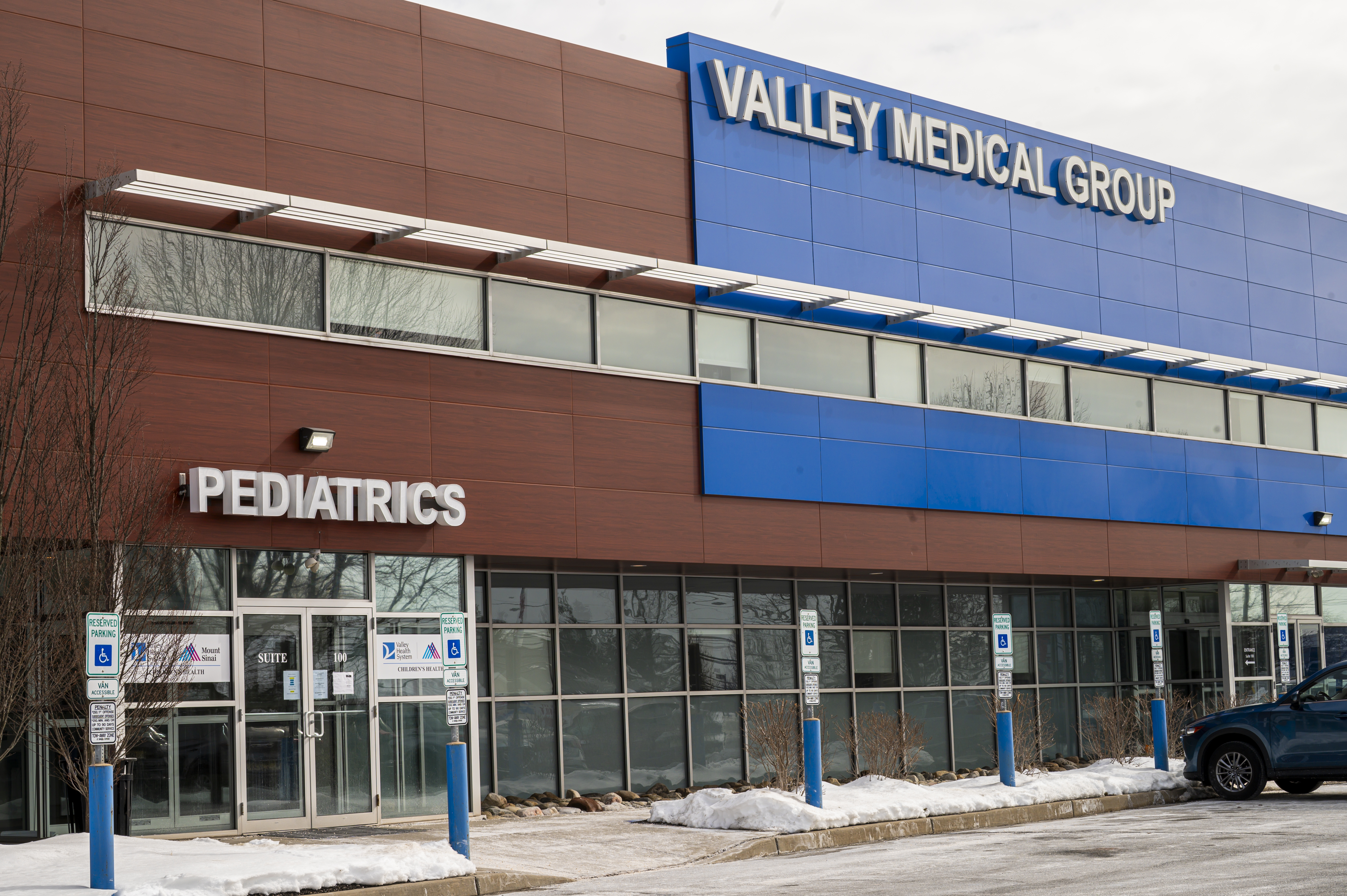 exterior of VMG - Pediatrics, Wayne building