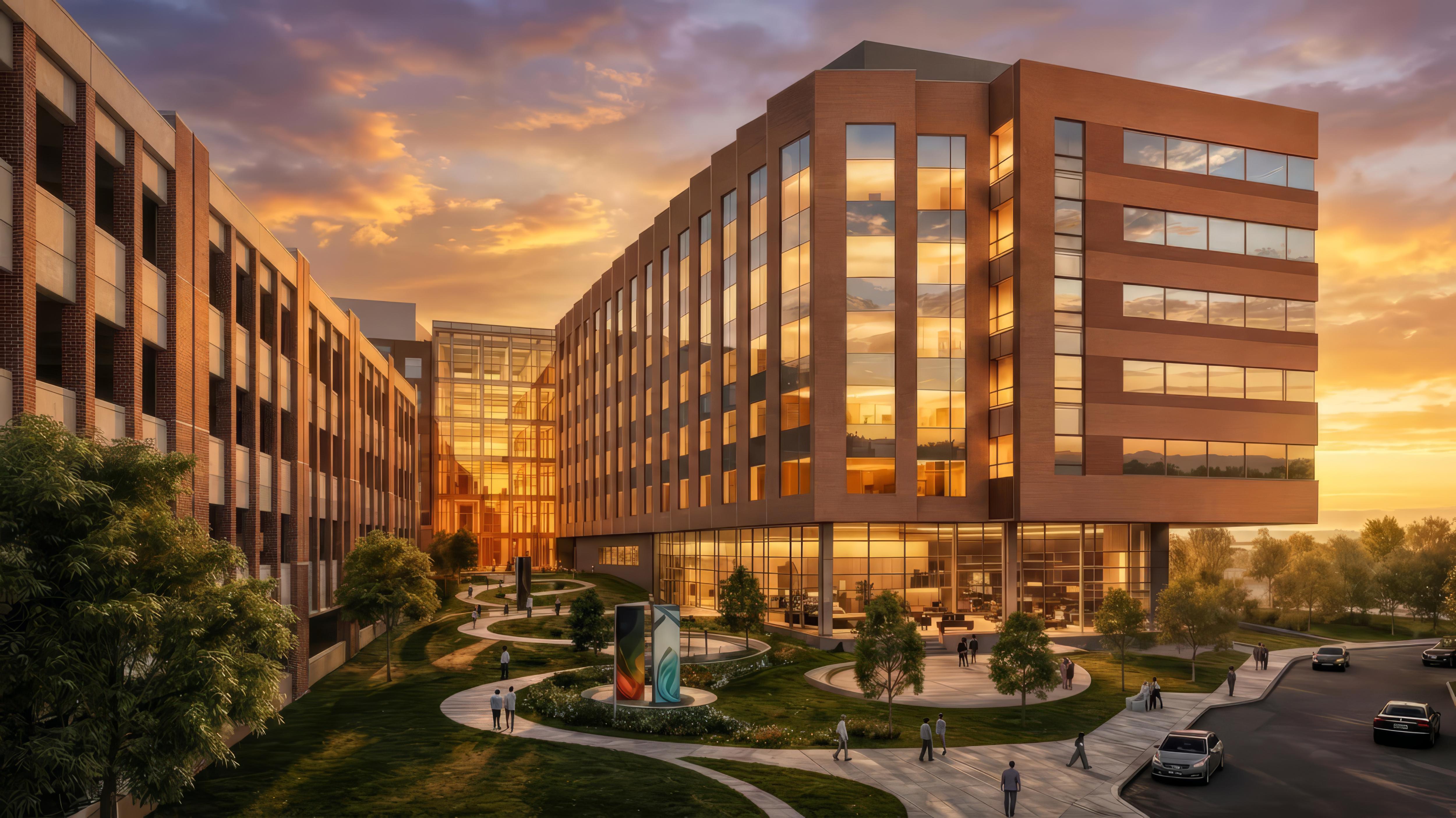 conceptual rendering of the new patient care wing at the valley hospital