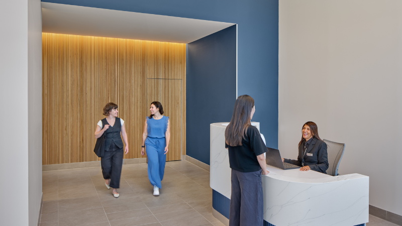 Valley Health System - Montvale Campus, first floor lobby