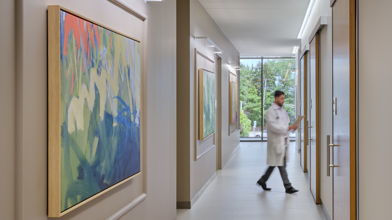 Valley Health System - Montvale Campus, second floor hallway