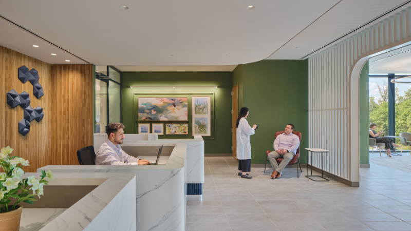 Valley Health System - Montvale Campus, second floor waiting area