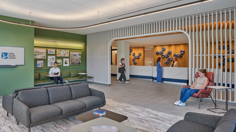 Valley Health System - Montvale Campus, second floor waiting area
