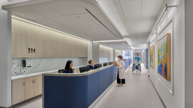 Valley Health System - Montvale Campus, second floor patient check out area