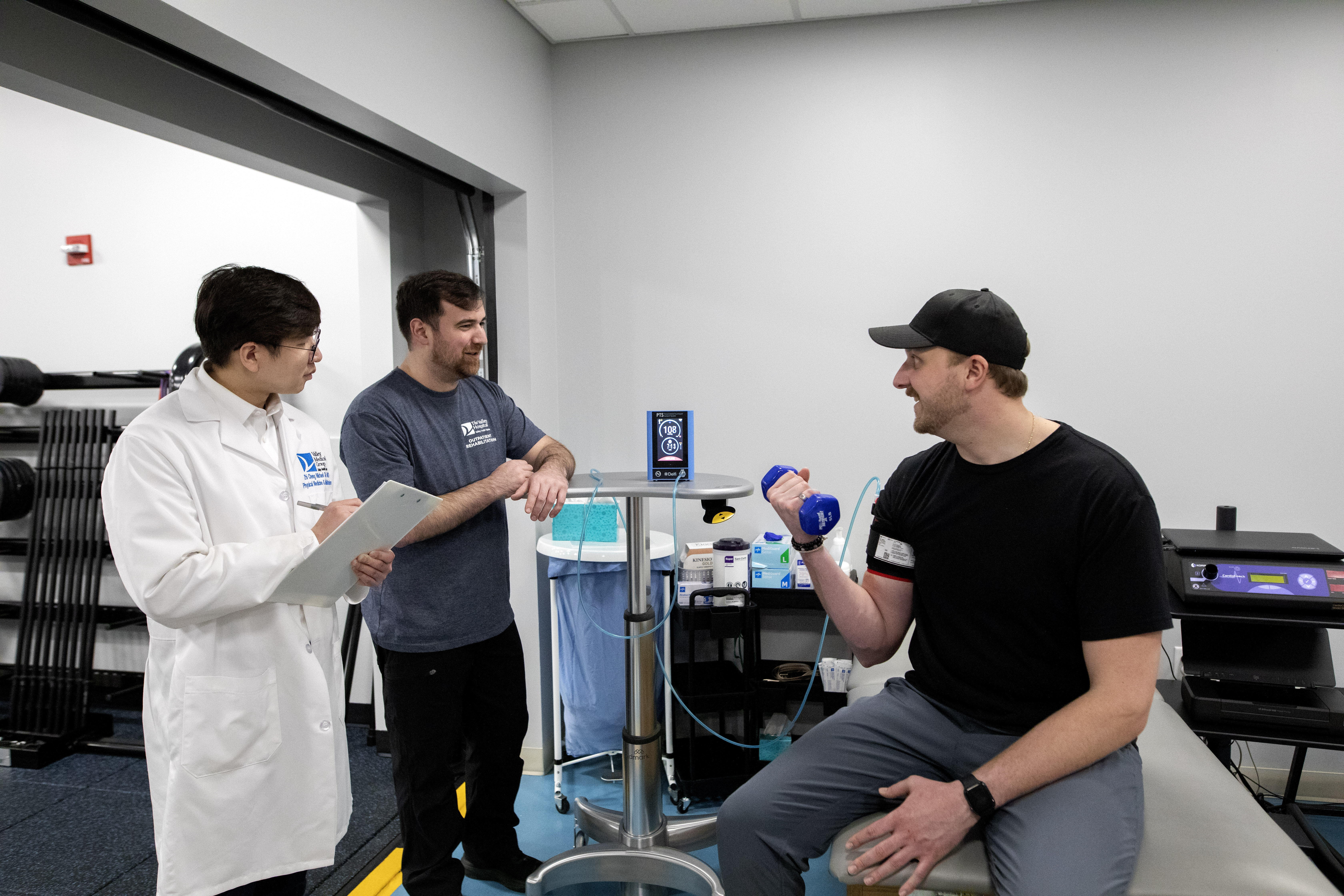 patient with providers at Return to Sport program