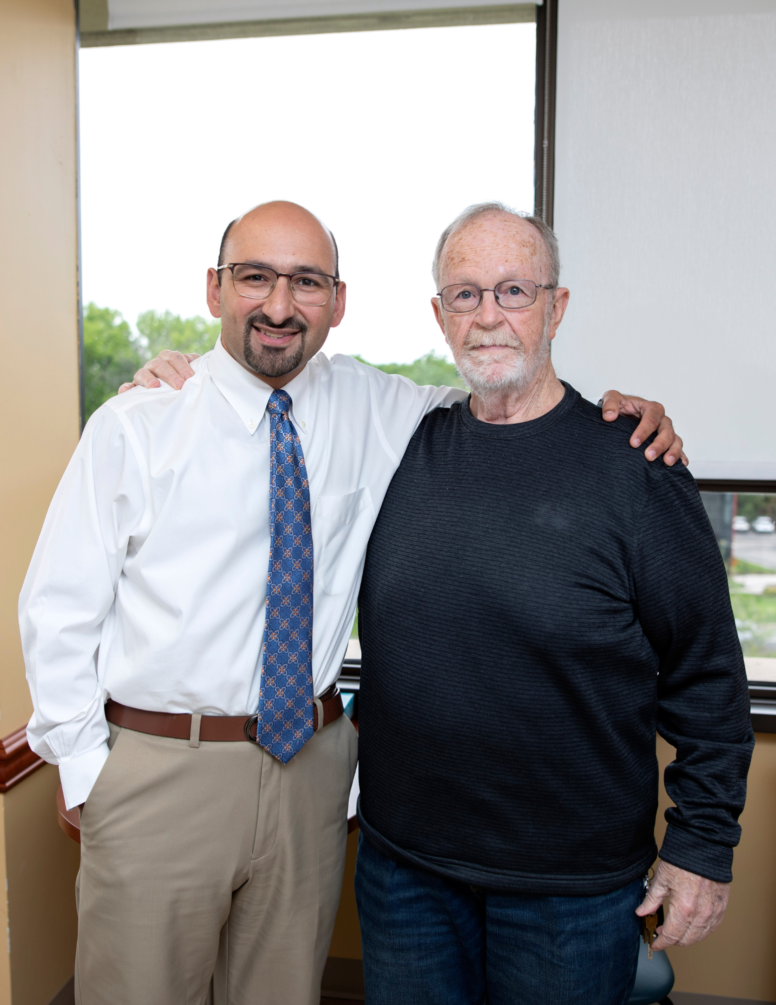 Dr. Gharahibeh and Bruce Young