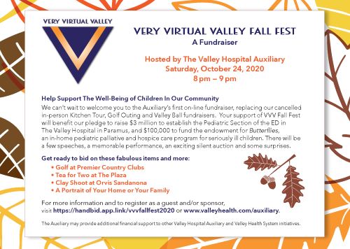 Very Virtual Valley Fall Fest 2020 Save the Date