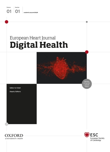 cover of european heart journal digital health