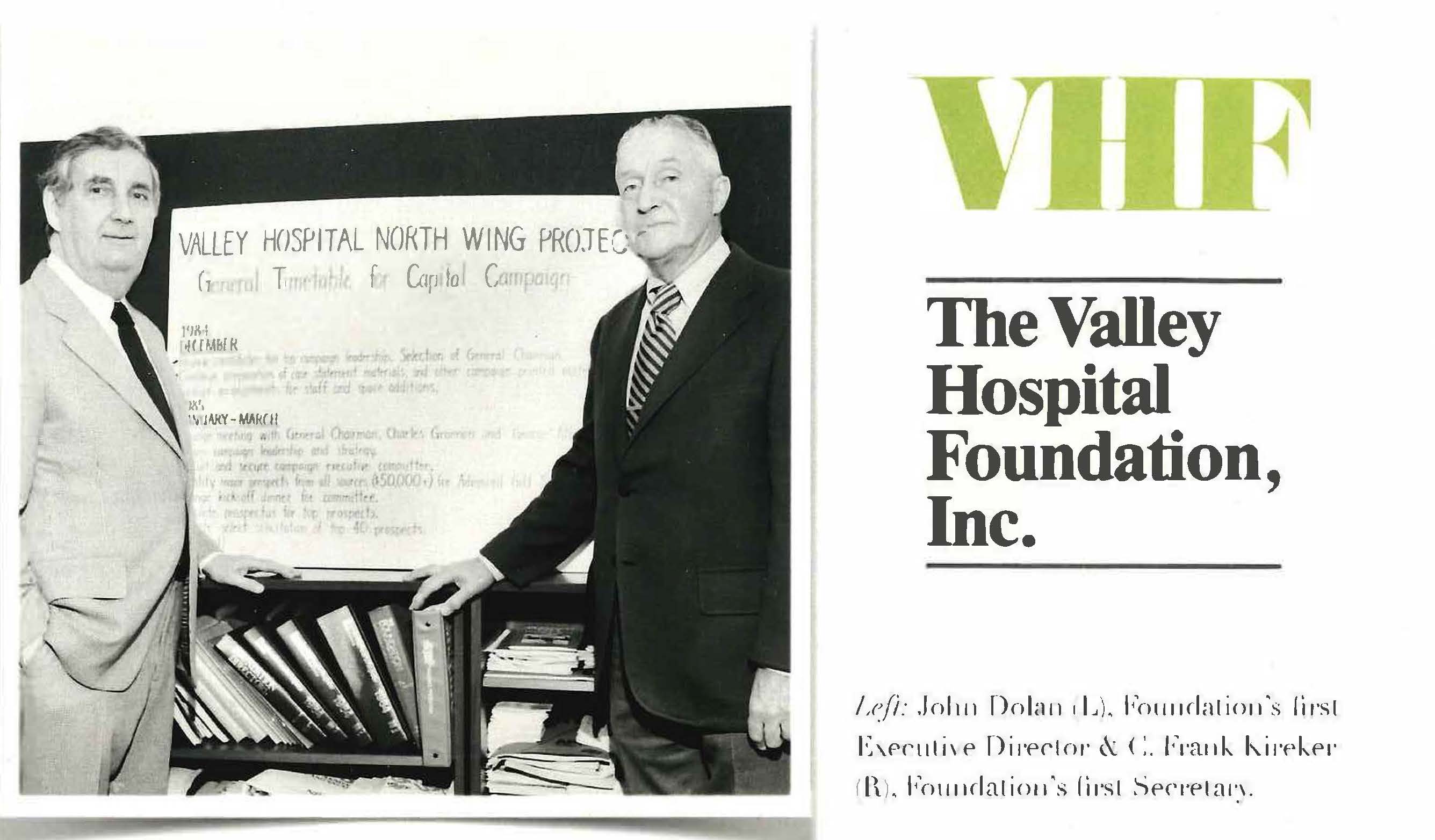 a presentation by the Valley Hospital Foundation