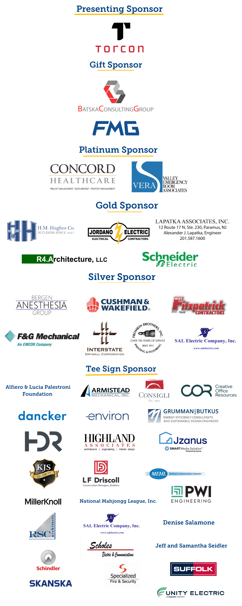 golf outing sponsors