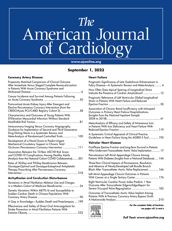 american journal of cardiology