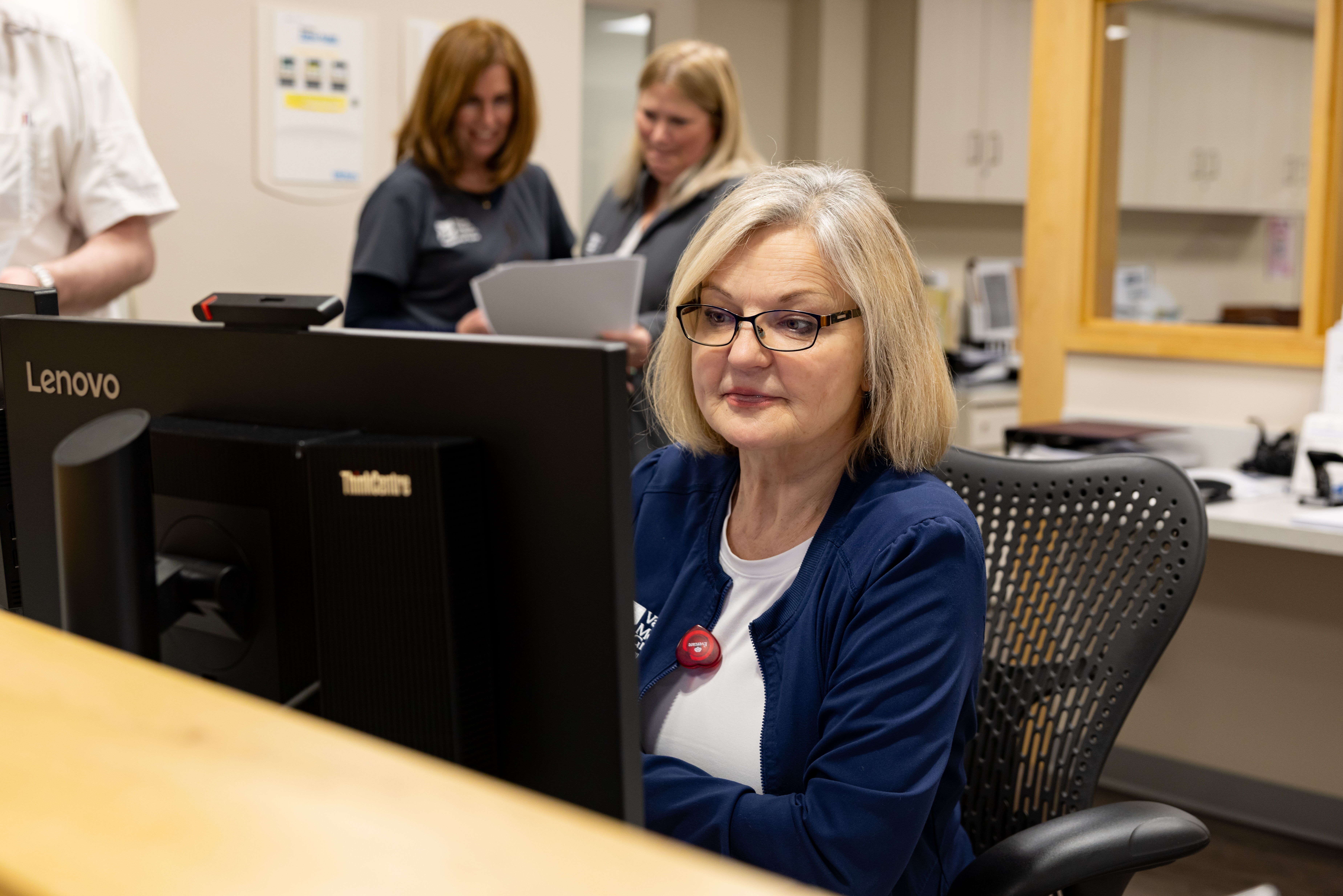 A Family Care Center office staff member