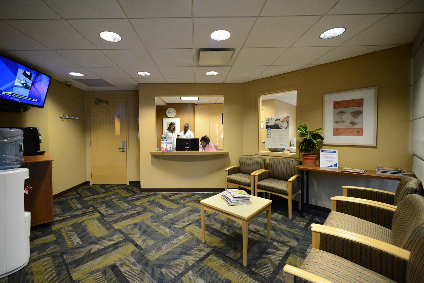 Center for Sleep Medicine check-in area