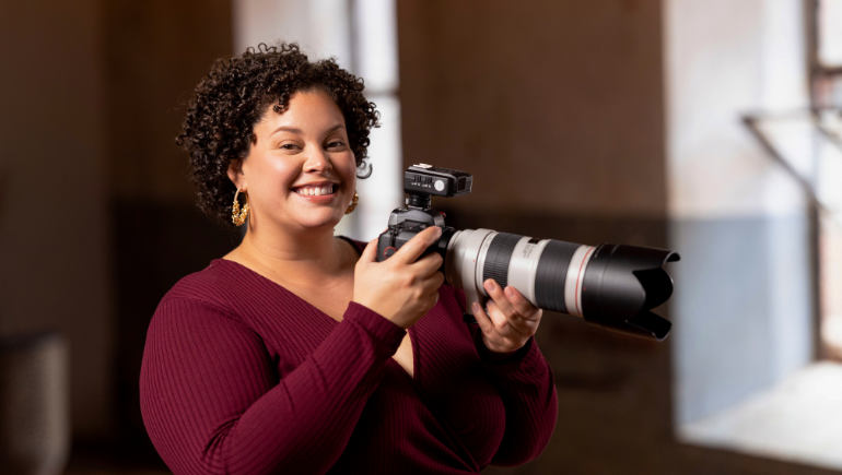 jen diaz with camera
