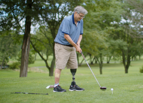 Mike Vaccaro golfing