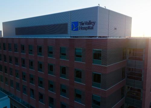 exterior of The Valley Hospital