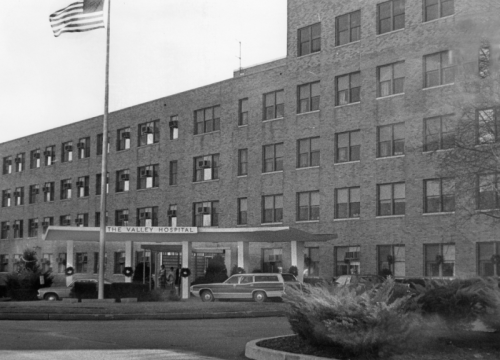 exterior of The Valley Hospital in the 1960s