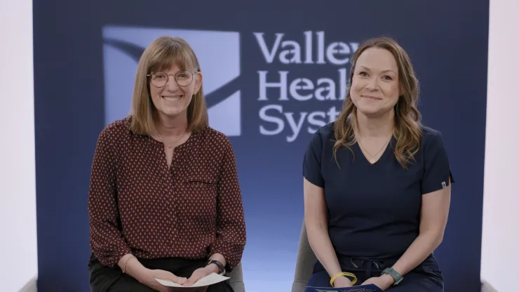 valley hospice team members speaking on camera