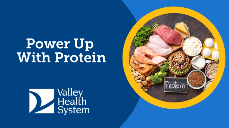 Power Up with protein - photo of foods, nuts, seeds, meat, fish