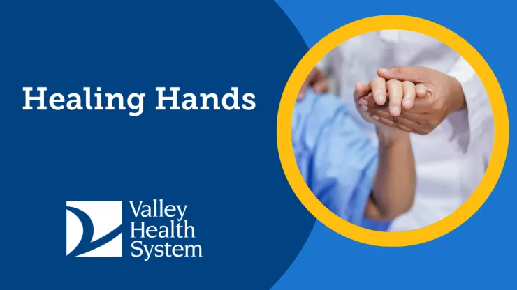 photo of provider and patient hands