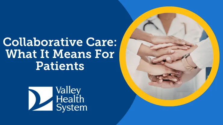 clinicians putting their hands together in a symbol of teamwork