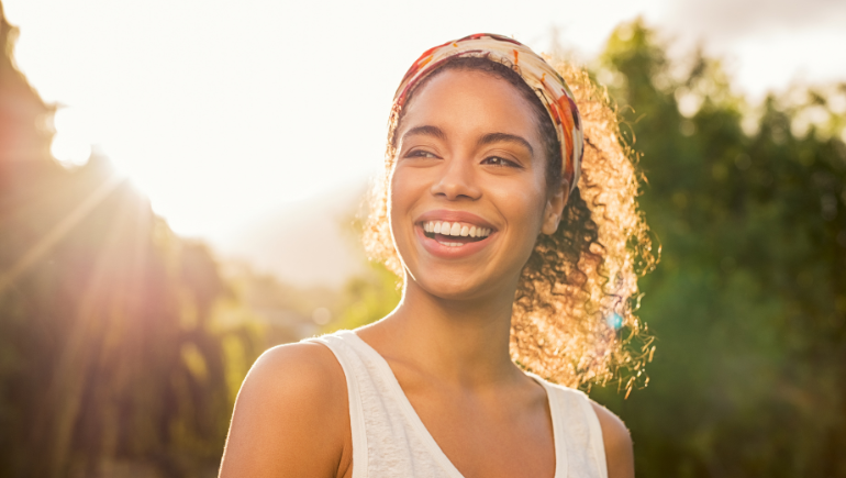 smiling woman