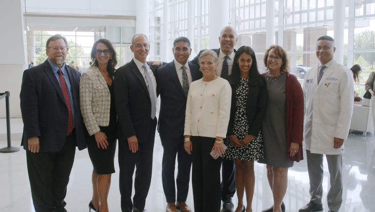 Senator Cory Booker and valley staff