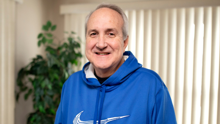 Valley patient, Mike, smiling