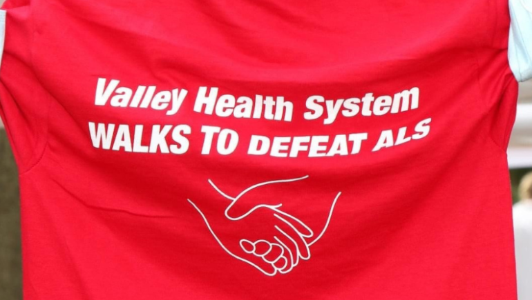 tshirt for ALS walk at Valley