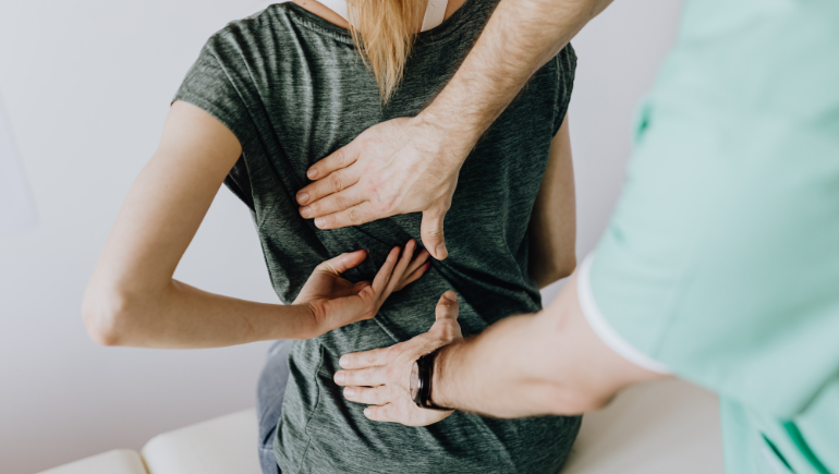 patient receiving chiropractic care