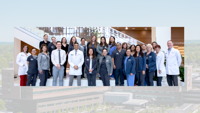 photo of Valley nursing staff in hospital lobby