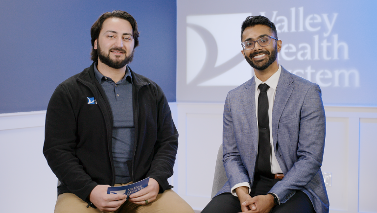 Valley physiatrist Samuel Jacob, DO, and physical therapist Julian Voss, DPT