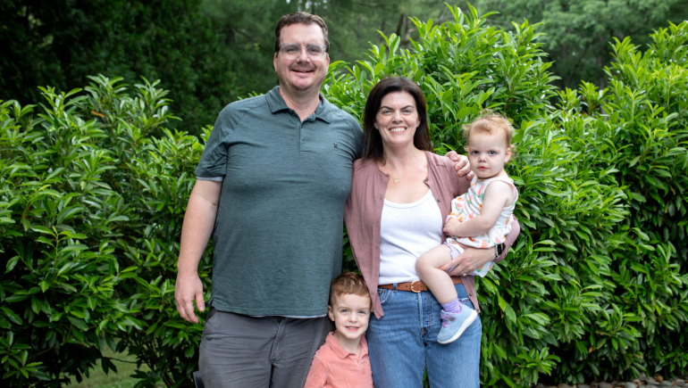 Jill Gray and her family